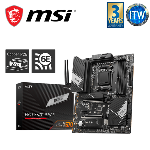 [Pro X670-P Wifi] MSI Pro X670-P WiFi ATX AM5 DDR5 Motherboard