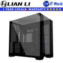 Lian Li Computer PC Case O11 Vision Compact Tower Chassis Tempered Glass (Black)