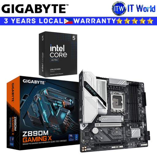 [GA-Z890M-GAMING-X / BX80768245K] Gigabyte Bundle Motherboard Intel Core Ultra 5 245K with Z890M Gaming X