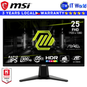 MSI Gaming Monitor MAG 255XF 24.5" 1920x1080 FHD / Rapid IPS / 300Hz / 0.5ms GTG