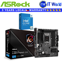 ASRock Bundle Motherboard Intel Core i5-14400 Processor with Z790M Phantom Gaming Lighting/D4