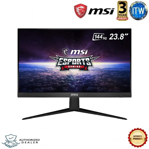 [MSI Optix G241] MSI Optix G241 24 FHD 144Hz 1ms FreeSync Frameless Backlit LED IPS Gaming Monitor (Black)