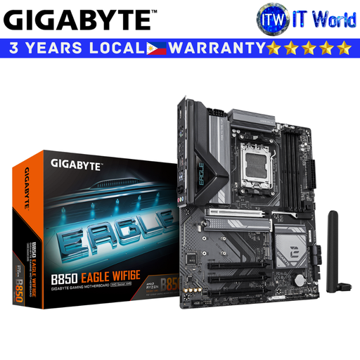 [GA-B850-EAGLE-WIFI6E] Gigabyte Motherboard B850 Eagle Wifi6E ATX AM5 DDR5 (GA-B850-EAGLE-WIFI6E)