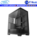 Deepcool Computer PC Case CG580 Single-Chamber Tempered Glass Black (R-CG580-BKNDA0-G-1)