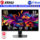 MSI Gaming Monitor MAG 321UPX QD-OLED 31.5" 3840x2160 (UHD) / 240Hz / 0.3ms GTG Adaptive-Sync