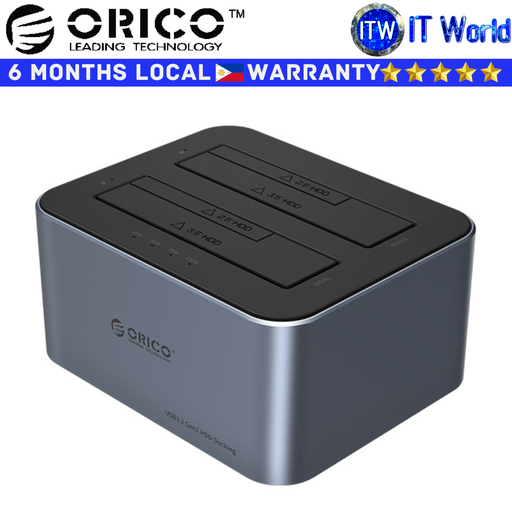 [6626C3-C-V1-US-GY-BP-HW] Orico USB Hub Docking Station 6626C3-C 2-Bays Offline Clone Function (6626C3-C-V1-US-GY-BP-HW)