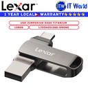 Lexar USB Flash Drive JumpDrive D400 Titanium USB 3.1 Type C 128GB (LJDD400128G-BNQNG)