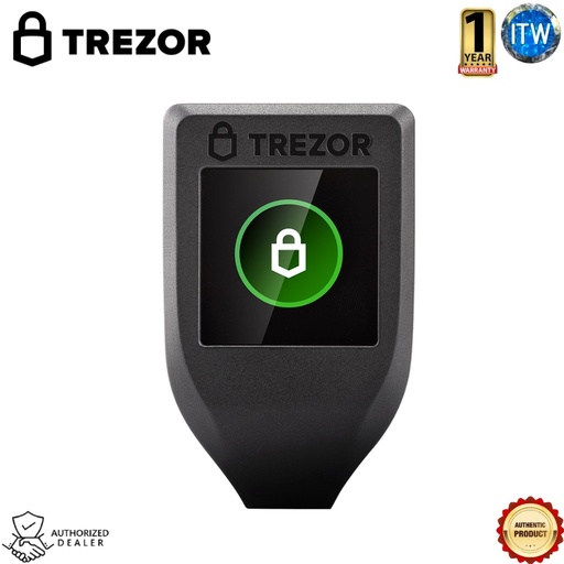 [Trezor Model T Black] Trezor Model T - Next Generation Crypto Hardware Wallet (Black) with LCD Color Touchscreen and USB-C, Store your Bitcoin, Ethereum, ERC20 and more with Total Security