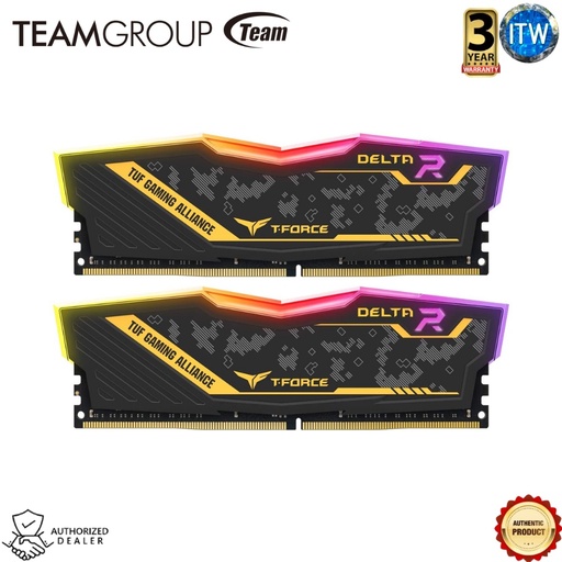 [64GB TF9D464G3200HC16FDC01] TeamGroup T-Force Delta 64gb (2x32GB) RGB DDR4 3200mhz Desktop Memory (TF9D464G3200HC16FDC01) (3)