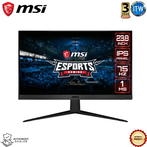 [G241V E2] MSI Optix G241V E2 23.8&quot; 1920 X 1080 FHD Anti-Glare Free Sync Esports Gaming Monitor