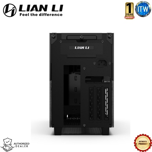 [Q58X3] LIAN LI Q58X3 Black SPCC / Aluminum / Tempered Glass Mini Tower PC Case, PCI3.0 Riser Card Cable (Q58X3)