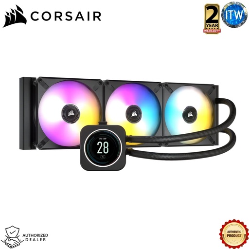 [CS-CW-9060062-WW] Corsair iCUE H150i ELITE LCD Display Liquid CPU Cooler (CS-CW-9060062-WW)