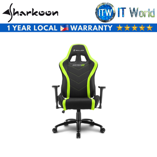 [Skiller SGS2 Green] Sharkoon Skiller SGS2 Gaming Chair (Green) (Green)