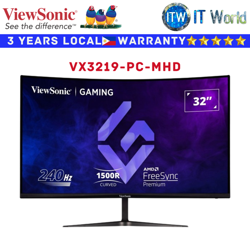 [VX3219-PC-MHD] Viewsonic Gaming Monitor VX3219-PC-MHD / VX3219-2K-PRO-2 32&quot; Flicker-free FreeSync Premium (VX3219-PC-MHD) (VX3219-PC-MHD)
