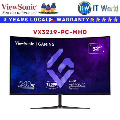 [VX3219-PC-MHD] Viewsonic Gaming Monitor VX3219-PC-MHD 32&quot; Flicker-free FreeSync Premium (VX3219-PC-MHD)