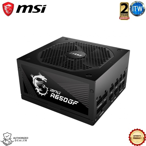 [A650GF] MSI MPG A650GF | 650W | Active PFC | 80 PLUS GOLD Certified | Gaming Power Supply