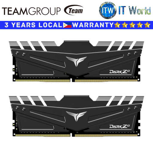 [TDZAD432G3600HC18JDC01] Teamgroup DDR4 RAM 32GB (2x16GB) 3600Mhz T-Force Dark Zα Memory (TDZAD432G3600HC18JDC01)