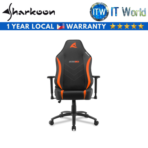 [SGS20 Leather Black/Orange] Sharkoon Skiller SGS20 Leather Gaming Chair (Black/Orange) (Orange)
