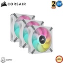 Corsair PC Fan iCUE ML120 RGB Elite Premium 120mm PWM Triple Pack White (CO-9050117-WW)