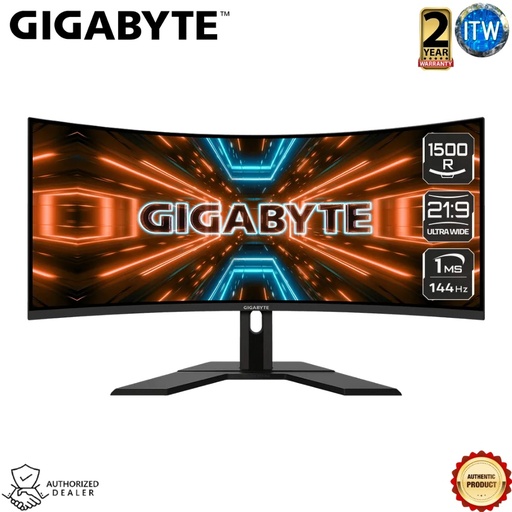 [G34WQC-A-AP] Gigabyte GP-G34WQC-A-AP - 144hz, 34 inch, WQHD (3440 x 1440) Curved Gaming Monitor
