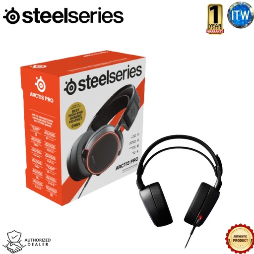 [61486] SteelSeries ARCTIS PRO Peerless High Resolution Wired PC Gaming Headset/Headphone (61486)
