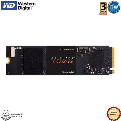 [WDS100T1B0E] ITW | Western Digital SN750 SE Black 1TB M.2 PCIe Gen4 Internal SSD (WDS100T1B0E) (1TB)