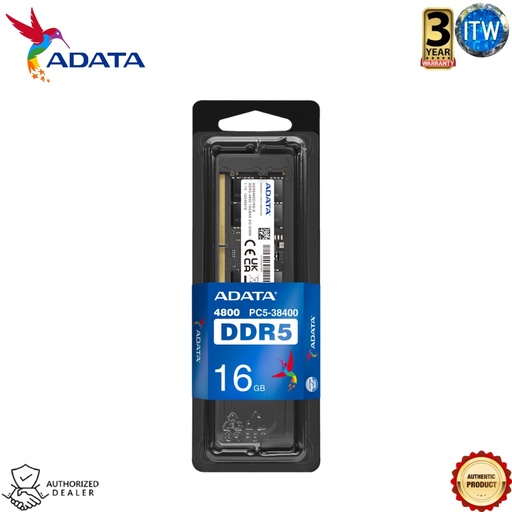 [AD5S480016G-S] Adata Premier  DDR5-4800 SODIMM Memory Module RAM (8GB | 16GB | 32GB) (16GB)
