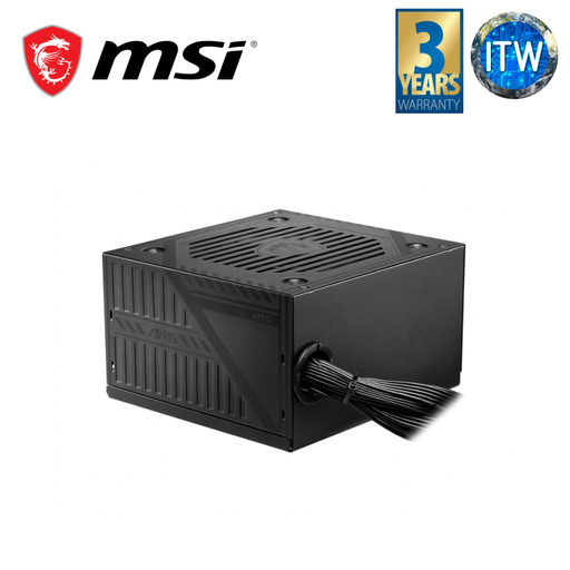 [MAG A500DN] MSI Mag A500DN - 500w, 80 PLUS Standard, Active PFC, ATX Power Supply Unit