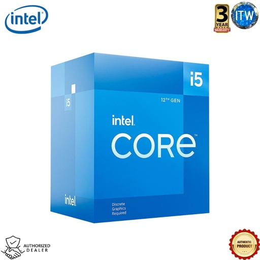 [i5-12400F] Intel Core i5-12400F - 18M Cache, up to 4.40 GHz Processor (1)