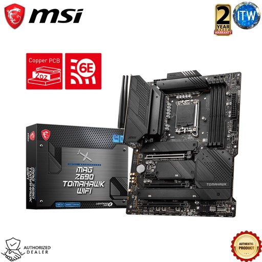 [MAG Z690 TOMAHAWK WIFI DDR5] Msi Mag Z690 Tomahawk WiFi DDR5 - Intel® Z690 Chipset ATX Motherboard