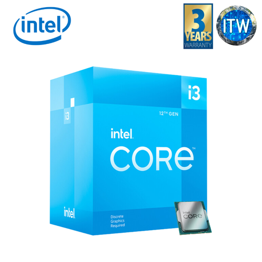 [i3-12100F] Intel Core i3-12100F - Core i3 12th Gen Alder Lake Quad-Core 3.3 GHz LGA 1700 58W Desktop Processor