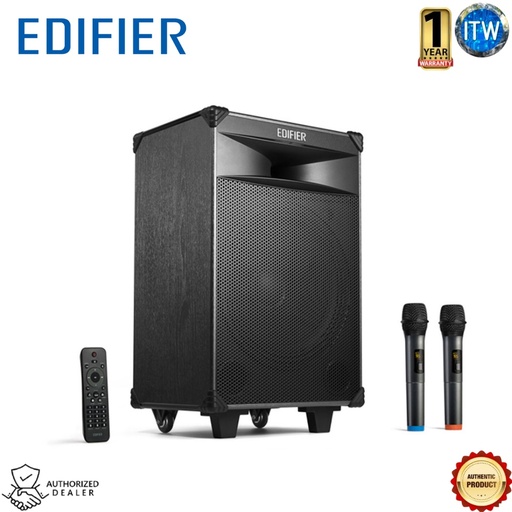 [PW312] Edifier PW312 - 12&quot; Bluetooth 5.0 Trolley Speaker Guitar Support, AUX, Wireless Mic, SDCard, 9000mAh