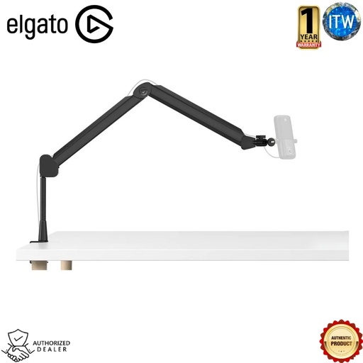 [EL-10AAN9901] Elgato Wave Mic Arm LP  Low Profile Articulated Arm  Versatile Clamp for Desk (EL-10AAN9901) (1)