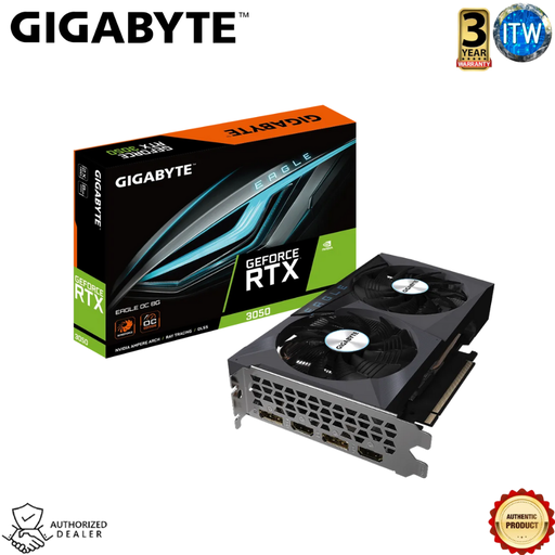 [GV-N3050EAGLE-OC-8GD] Gigabyte GeForce RTX™ 3050 EAGLE OC 8GB GDDR6 Graphic Card (GV-N3050EAGLE OC-8GD)