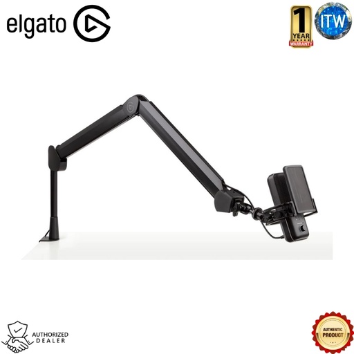 [EL-10AAM9901] Elgato Wave Mic Arm  Articulated Suspension Arm  Versatile Clamp for Desk (EL-10AAM9901) (1)