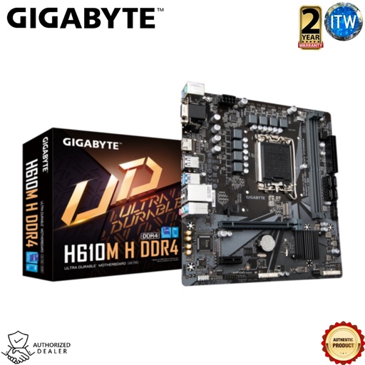 [H610M-H] Gigabyte H610M H DDR4 H610m-H - Intel® H610 Express Chipset Micro ATX Motherboard