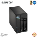 Asustor Lockerstor 2 AS6602T - 2 Bay Diskless NAS, 4GB DDR4-2400, Intel Celeron quad core CPU