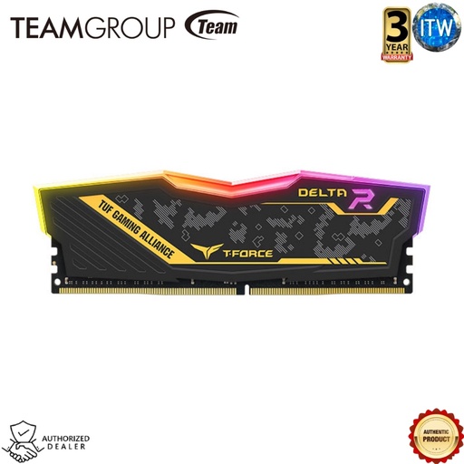 [32GB TF9D432G3200HC16F01] Team Group T-Force Delta RGB 32GB - (1x32GB) DDR4 3200mhz Desktop Memory (TF9D432G3200HC16F01) (1)