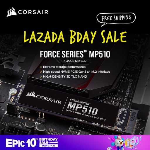 [MP510 1920GB] CORSAIR Force Series™ MP510 1920GB M.2 Internal Solid State Drive