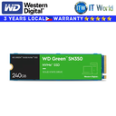 Western Digital 240GB/250GB NVMe SSD M 2 NVMe SSD Green SN350 (240GB)