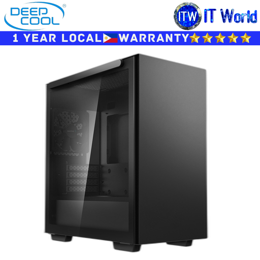 [MACUBE110-BKNGMIN-G-1] Deepcool Computer PC Case Macube 110 Black micro-ATX Tempered Glass (R-MACUBE110-BKNGM1N-G-1) (Black)