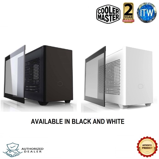 [Cooler Master MASTERBOX NR200P WHITE (MCB-NR200P-WGNN-S00)] Cooler Master MASTERBOX NR200P with Tempered glass or Vented Panel Option Mini-ITX PC Case (White) (White)