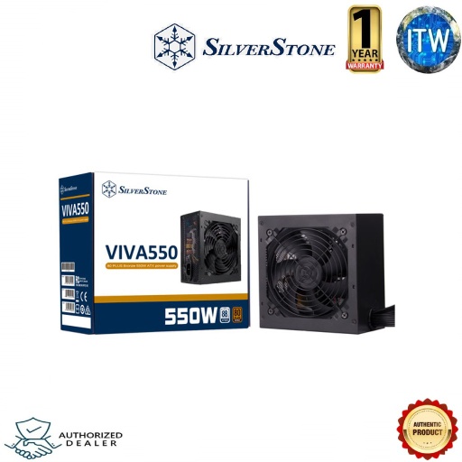 [SilverStone VIVA 550] SilverStone VIVA 550 80+ Bronze 550W ATX Power Supply Unit