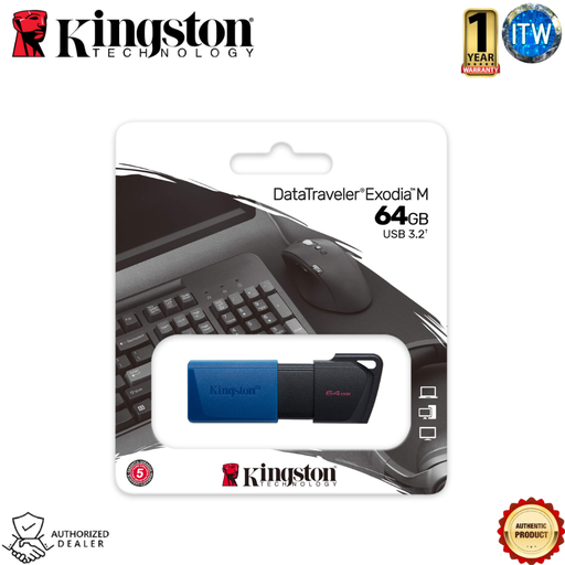 [DTXM/64GB] Kingston DataTraveler Exodia M -  USB 3.2 Gen 1, USB Flash Drive (in 32GB and 64GB)