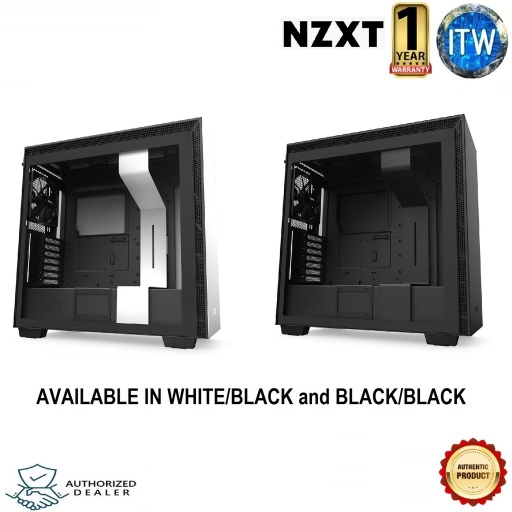 [NZXT CA-H710B-W1 H710] NZXT H710 Series Premium ATX Mid-Tower Tempered Glass Gaming Case (White/Black)