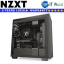 NZXT Computer PC Case Mid-Tower H710 Matte Black with Tempered Glass (CA-H710B-B1)