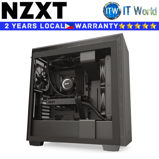 [NZXT CA-H710B-B1 H710] NZXT Computer PC Case H710 Mid-Tower Matte Black with Tempered Glass (CA-H710B-B1) (Black/Black)