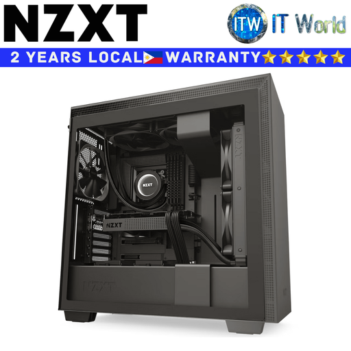 [NZXT CA-H710B-B1 H710] NZXT Computer PC Case Mid-Tower H710 Matte Black with Tempered Glass (CA-H710B-B1) (Black/Black)
