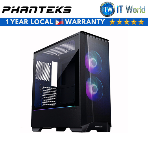 [Phanteks PH-EC360ATG_DBK01 Eclipse P360 Air BLACK] Phanteks Eclipse P360A Black D-RGB Mid Tower Tempered Glass Gaming PC Case (Black)