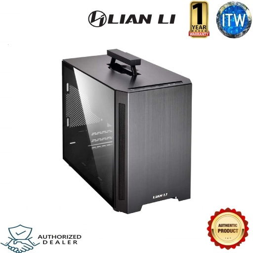 [TU150WA Silver] LIAN LI TU150 Aluminum Tempered Glass Portable mITX PC Case (Silver)
